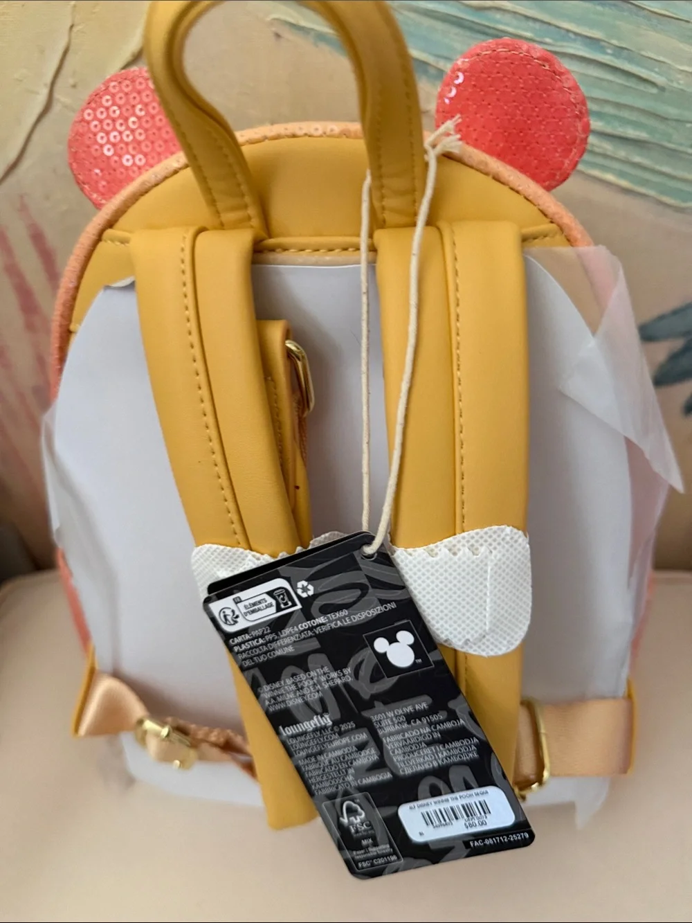 Disney Winnie the Pooh Pink and Yellow Gradient Mini Backpack